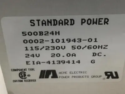 USED ACME ELECTRIC 500B24H