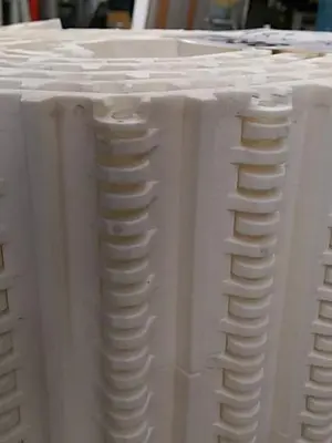 White 30” Plastic Modular Conveyor Belt