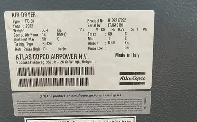 Used _UNKNOWN_ _UNKNOWN_ Refrigerated Air Compressor Dryers North Carolina US | Pruitt Machinery #1414065