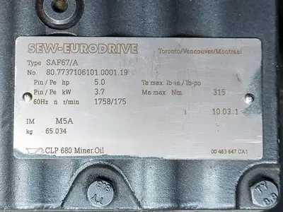 USED WEG SAF67/DRN100L4/RI