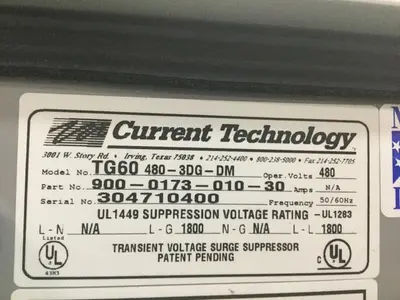 USED CURRENT TECHNOLOGY TG60 480-3DG-DM