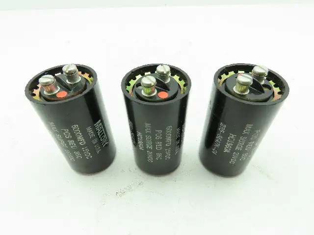 Mallory HC1560A Can Style Capacitor 6000uF 15VDC  LOT OF 3