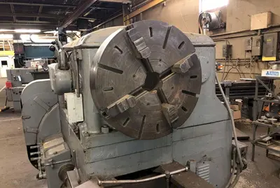 56" x 342" BERTRAM ENGINE LATHE WITH DUAL CARRIAGES