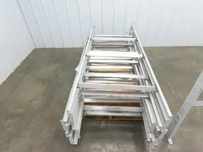 30"W Conveyor Leg Floor Support 66-5/8"-76-5/8"H  Lot of 10  White