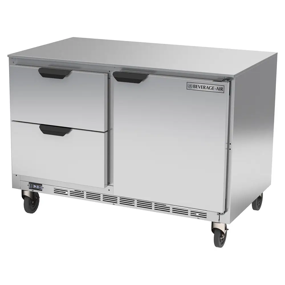 Beverage-Air UCRD48AHC-2 48" W Undercounter Refrigerator W/ (2) Section & (1) Door & (2) Drawer, 115v