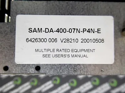 inMotion SAM-DA-400-07N-P4N-E SAM Smart Axis Manager Power Supply V28210 Used