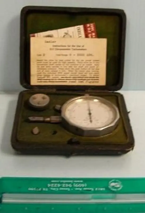 QTY. 1. HASLER 0-Z HAND HELD DIAL CHRONOMETRIC TAC...