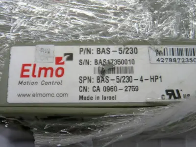 Used ELMO BAS-5/230 Servo Drives Texas US | Aucto #1308500