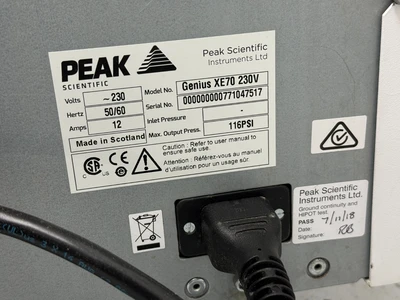 USED Peak Scientific Genius XE70 230V