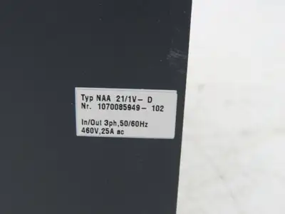 Bosch NAA 21/1V-D Power Feed Unit for Digital Servo Drive 460v 3ph 50/60Hz 25A