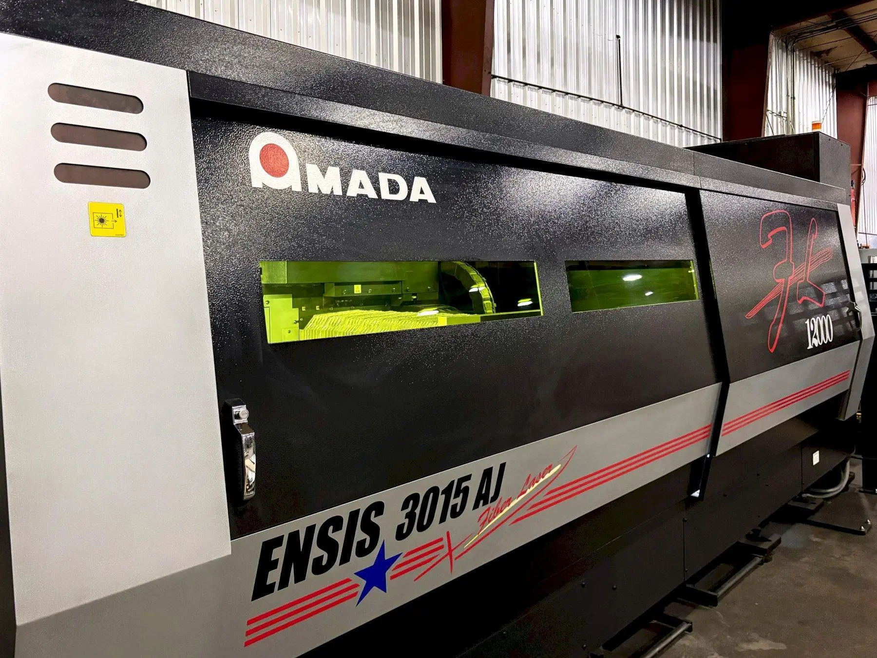 Used 2022 AMADA ENSIS 3015 AJ FIBER Laser Cutters Illinois US | Machine Factory Outlet #1262778