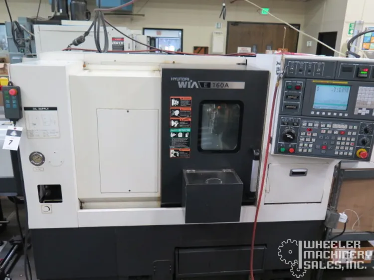 HYUNDAI WIA E160A LATHES, SLANT BED, N/C & CNC | Wheeler Machinery Sales