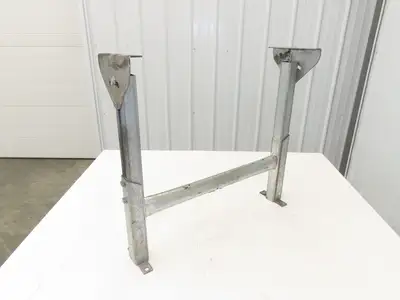 Automotion 24"W Conveyor Leg Stationary Floor Support 22" to 30"H Galvanized