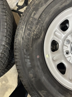 Used TIRES WITH 230 MILES ON THEM WITH RIMS. CAME OF GMC 2500 _UNKNOWN_ Wheels & Tires Michigan US | Miedema Asset Management Group #1419283