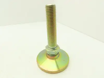 Carr Lane CL-16-SLF Stud Leveling Foot Zink Plated 4" Pad 1" Stud Lot of 4 Read