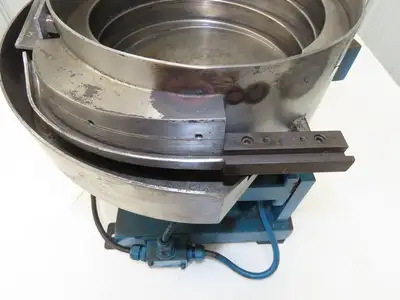 Mid West 12" Vibratory Bowl Parts Feeder 115V Magnetic Coil Stainless 5/16"