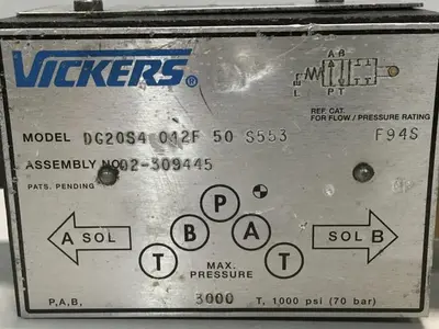 USED VICKERS DG20S4 012F 50 S553