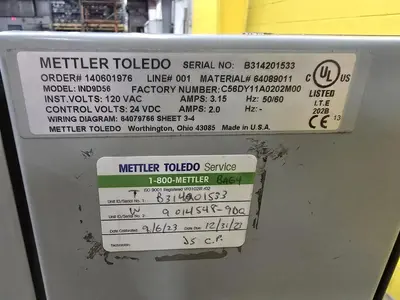 Used METTLER TOLEDO _UNKNOWN_ Checkweighers (Misc) Wisconsin US | Packer City Sales #1297954