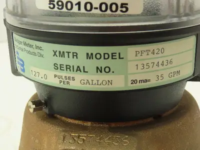 BADGER RCDL 35 Water Meter Bronze Valve 3/4" NPT With Pulse Meter PFT420