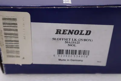 NEW RENOLD 50 OFFSET LK (25/BOX) 50A1S12I 50OL STOCK H365A