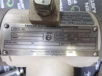 Taylor 534T Electronic Pressure Transmitter w/ Remote Seal 150 to 600 PSI 2 Used