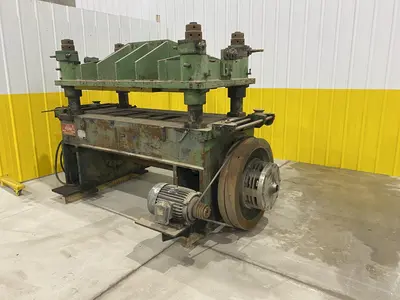 50 TON X 38" X 60" ASC / BENCHMASTER  MODEL #50-4-3860-2-12 4-POST CUTOFF PRESS: STOCK #19939