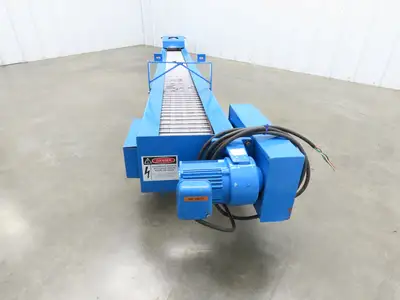 Hennig SCI TP30/TP40 10' 5"L Portable Chip Conveyor 8"x 10' Belt 230/460V 3PH