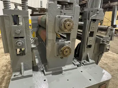 36”  YODER MODEL #M3 POWERED SLITTING HEAD w/ POWERED FEED & HOLD DOWN ROLLS : STOCK #22953