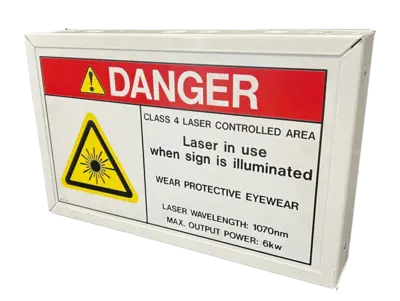 IPG CEU00003594XXXXU Lighted Beam On Warning Sign | Li10 Laser (1)