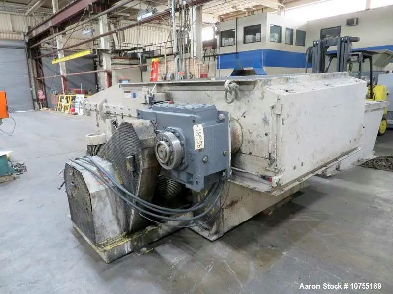 Used Vecoplan/Cumberland Shredding Package – RG62/150UXL Shredder, 1462 Granulator, 48” Infeed Conveyor, Controls
