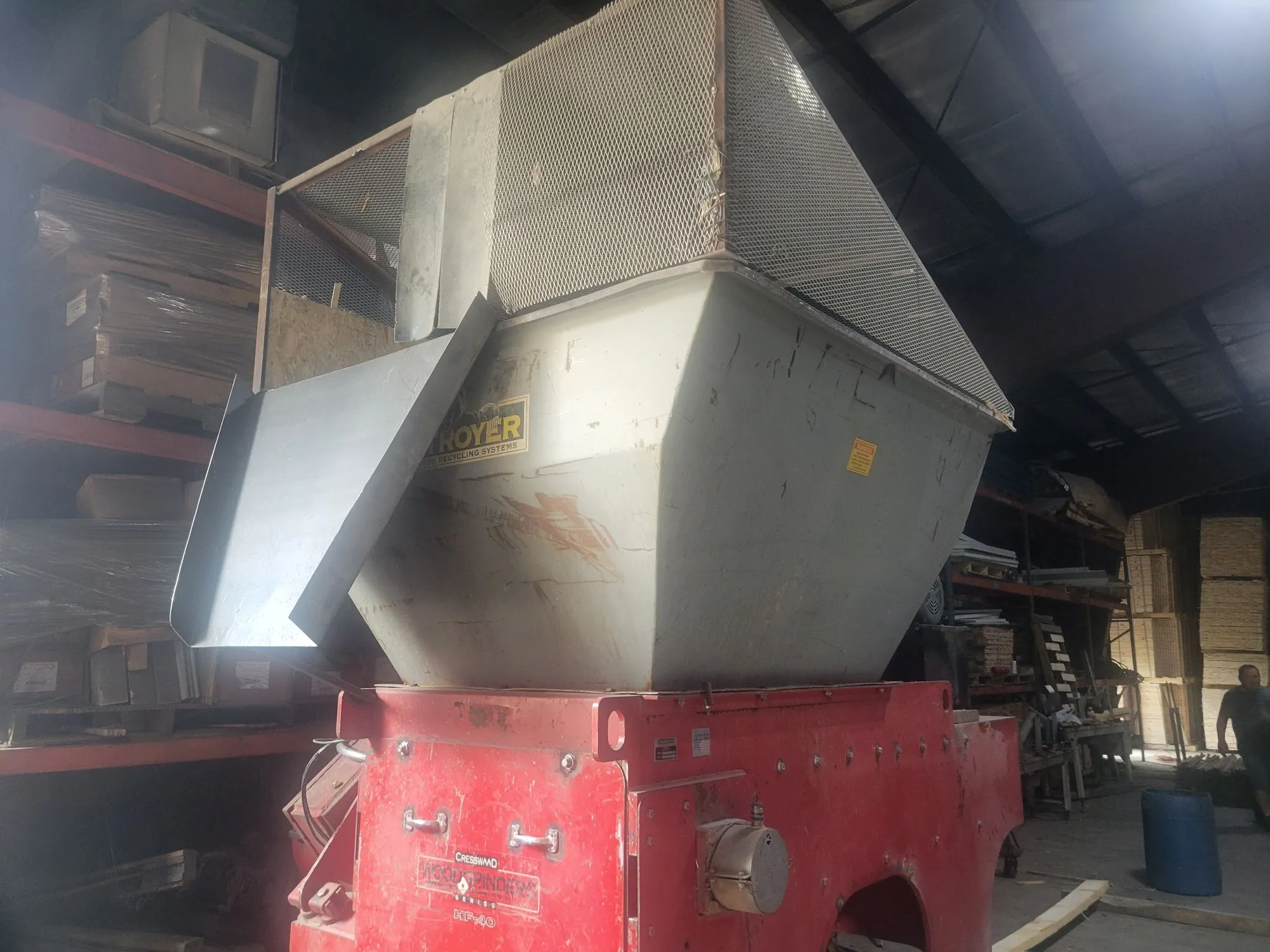 USED CRESSWOOD SHREDDING MACHINERY HF 40-50