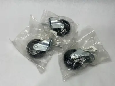 20TM42 Swivel Stem Caster 3" Wheel 125lbs Capacity LOT OF 3