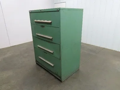 Nu-Era Modular Industrial Tool Storage Cabinet 4 Drawer 45x29x61" Stanley Vidmar