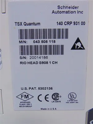 Schneider 140CRP93100 TSX Quantum RIO Head Module 043508118 Used