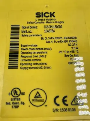Used SICK SICK FX3-CPU130002 Sensors | ND Industrial Surplus #1214334