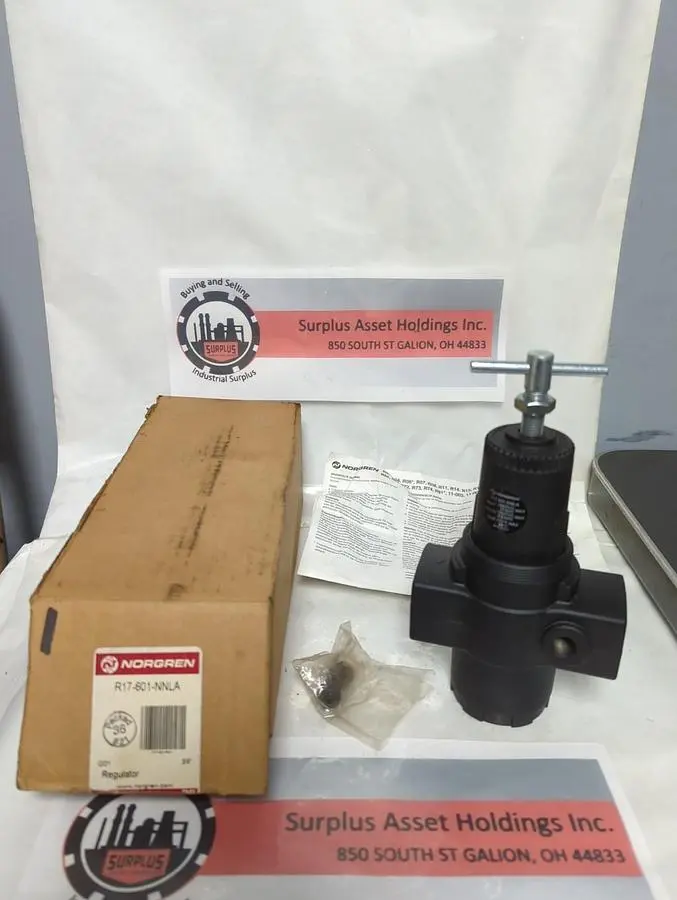 New | in-Stock NORGREN R17-601-NNLA Air Pressure Regulators Ohio US | Surplus Asset Holdings #1403085