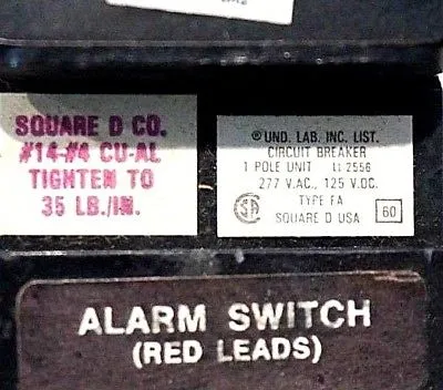 NEW SQUARE D FA14030A CIRCUIT BREAKER FA14030A2100