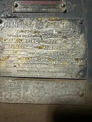 USED GE INDUCTION MOTOR