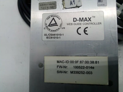 USED FIFE FIFE 200926-001 D-MAX 1 WEB GUIDE CONTROLLER