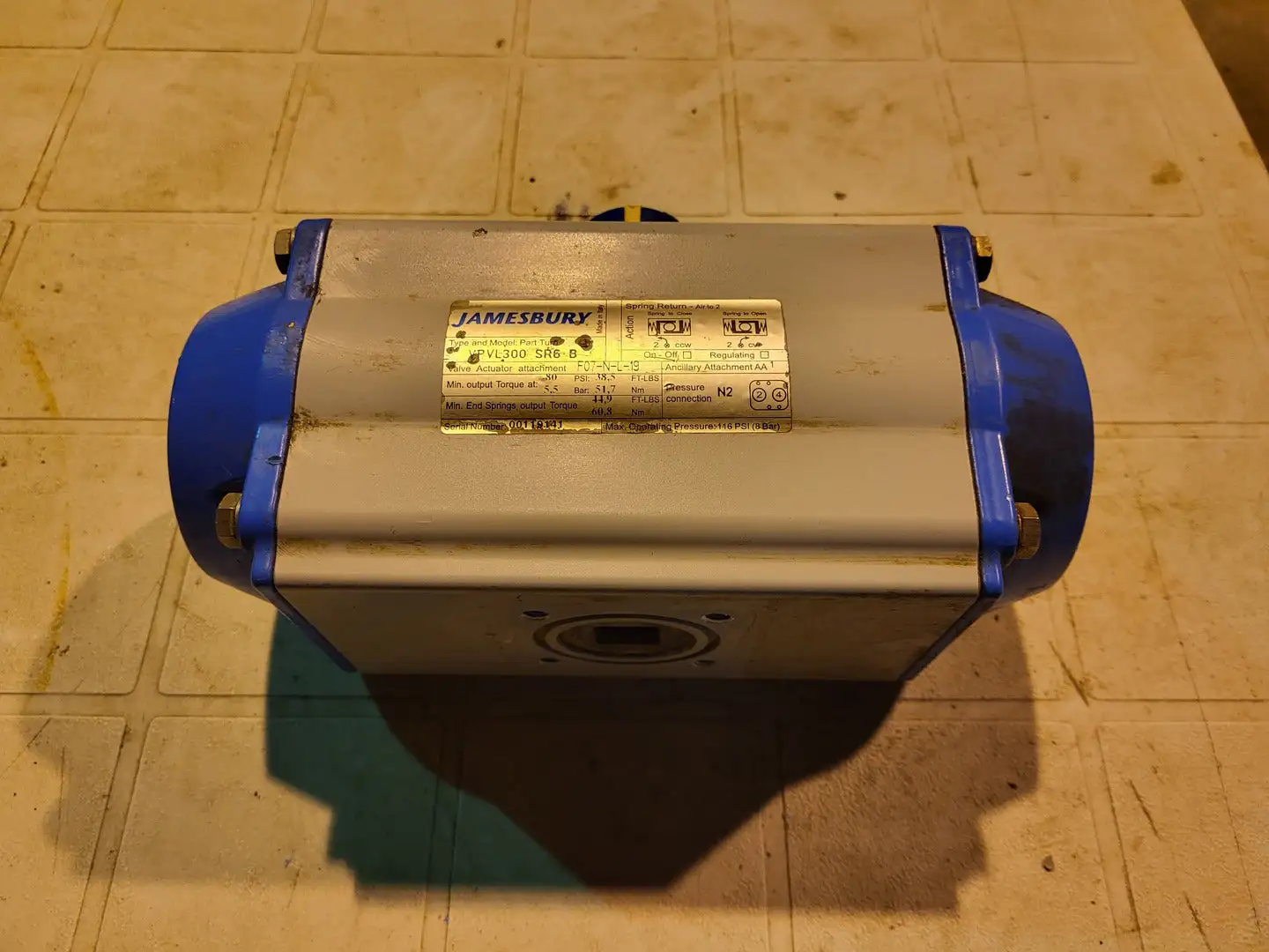 New | in-Stock JAMESBURY VPVL300 SR6-B Electric Motor Driven Actuators British Columbia CA | Lenmark #255272