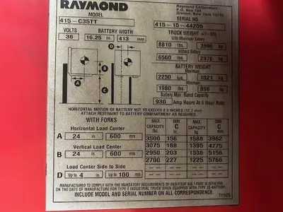 Used RAYMOND 415C35TT 3-Wheel Stand up Electric Counterbalance Forklifts Illinois US | Somerset Equipment Sales #1546213