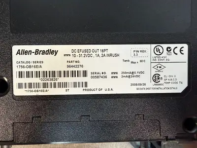 Allen-Bradley 1756-OB16E /A Dc Output Module 96442276 (3.1.1)