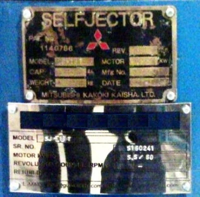 (3) Mitsubishi SJ-16T self-cleaning oil purifiers, SS bowl.