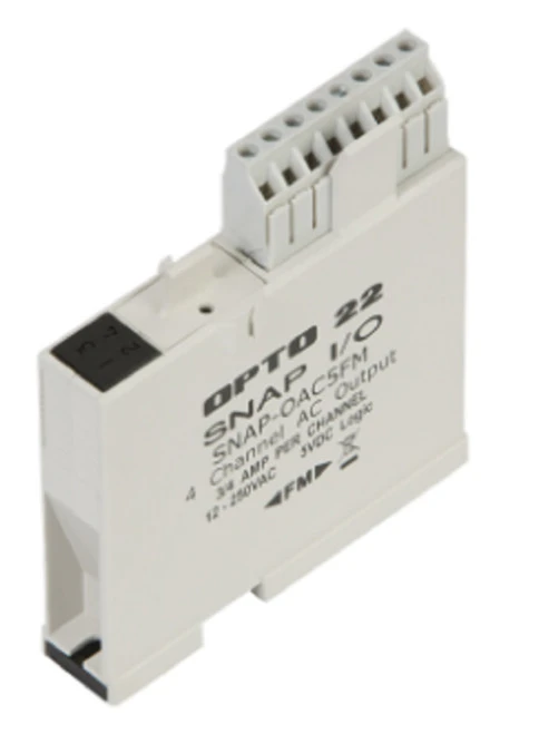Opto 22 SNAP-OAC5FM SNAP 4-Ch 12-250 VAC Digital (Discrete) Output Module, FM [Refurbished]