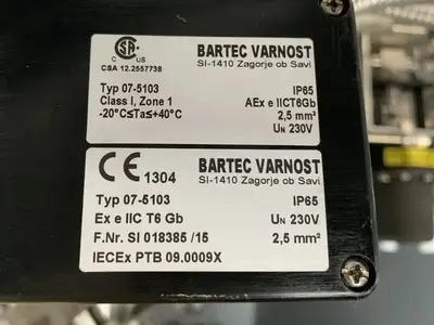 NEW BARTEC VARNOST 07-5103