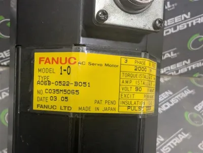 Fanuc A06B-0522-B051 Model 1-0 AC Servo Motor 2.9A Used