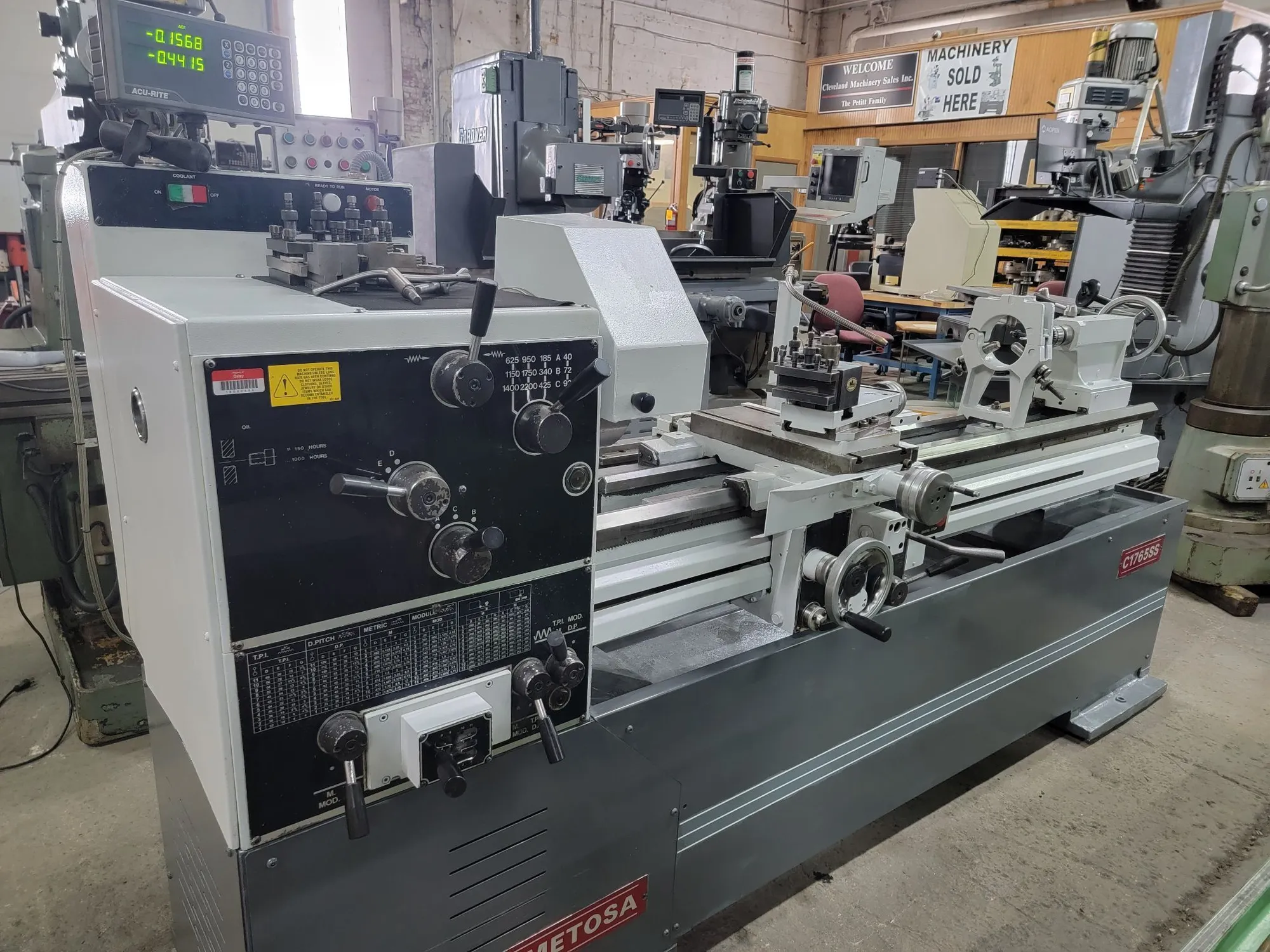 USED CLAUSING METOSA 17 3/4" X 65" CC