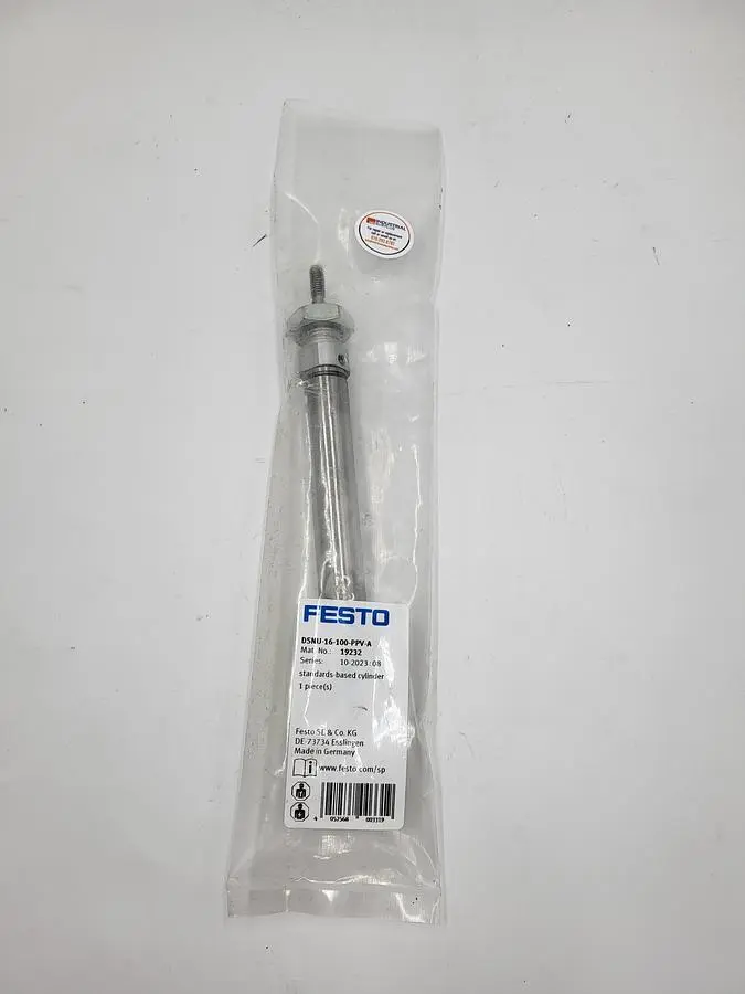 New | in-Stock FESTO FESTO DSNU-16-100-PPV-A CYLINDER *NEW IN PLASTIC BAG* Cylinders | ND Industrial Surplus #1211459