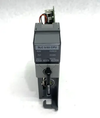 USED ALLEN-BRADLEY SER. E REV. 8 SLC 500 CPU PROCESSOR UNIT W/ KEY NO DOOR