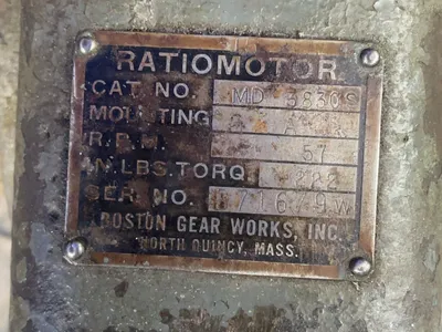 USED BOSTON GEAR WORKS MD 3830S